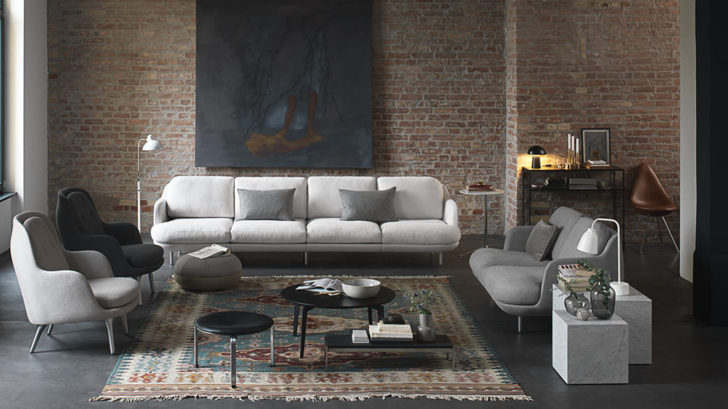 canapé lune sofa fritz hansen