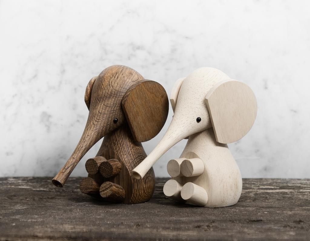 decoration figurine wooden animals Lucie kaas