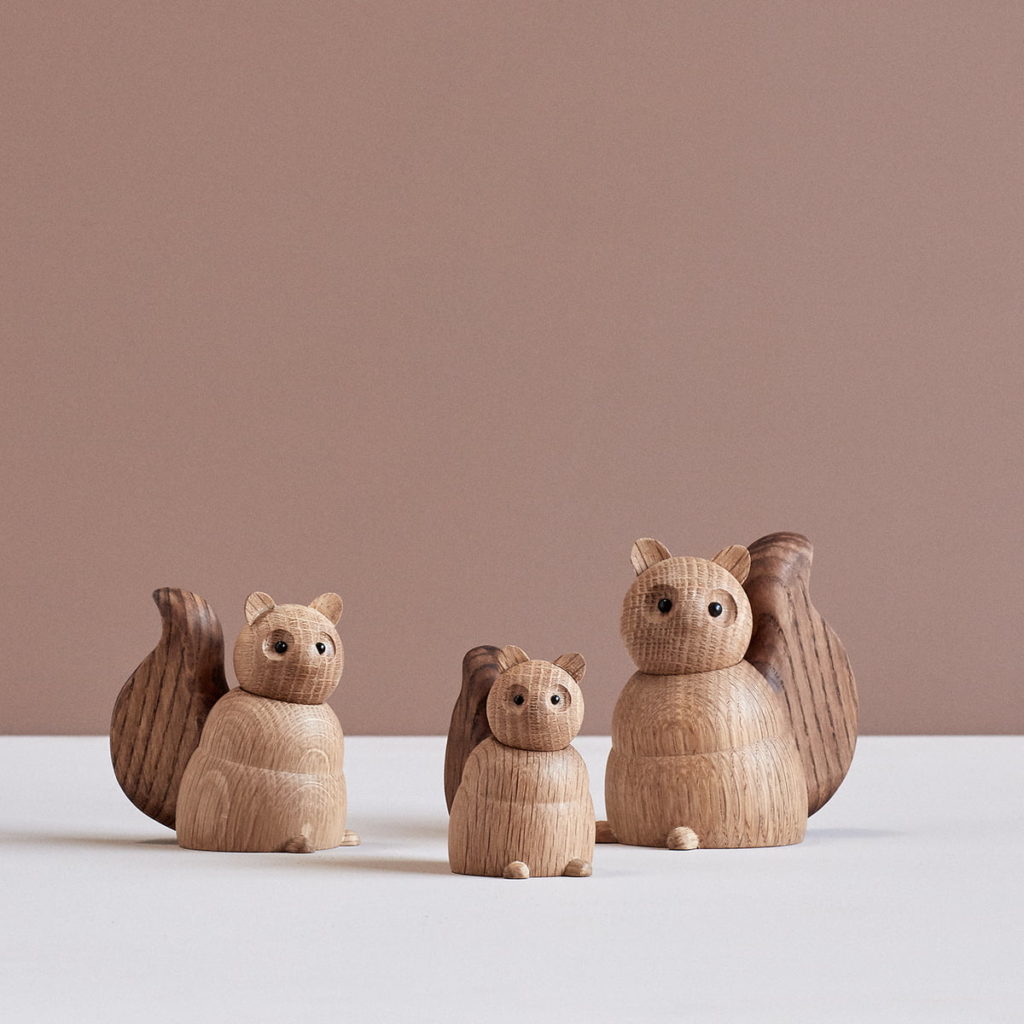 decoration écureuil wooden animals Lucie Kaas