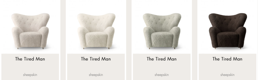 The tired man by Lassen fauteuil intérieur salon mouton