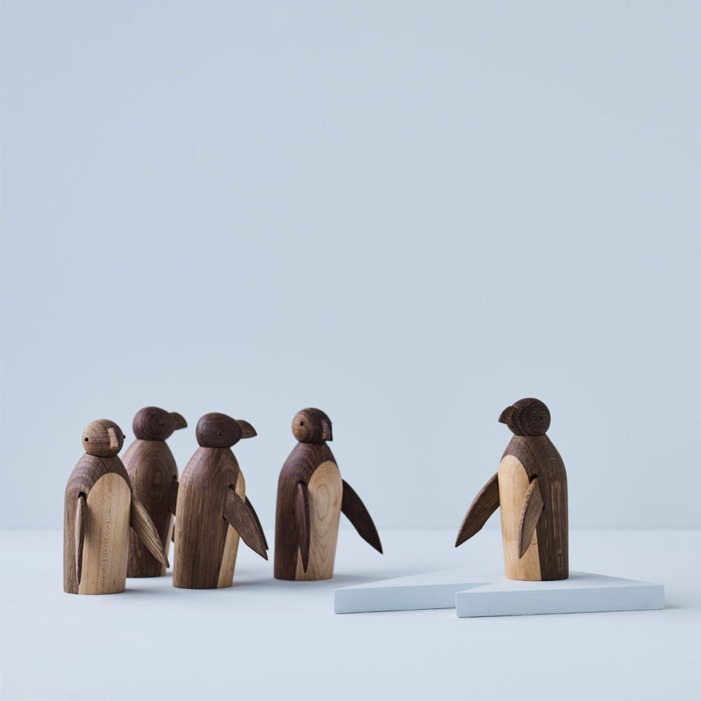 decoration bois Pinguin Lucie Kaas wooden animals