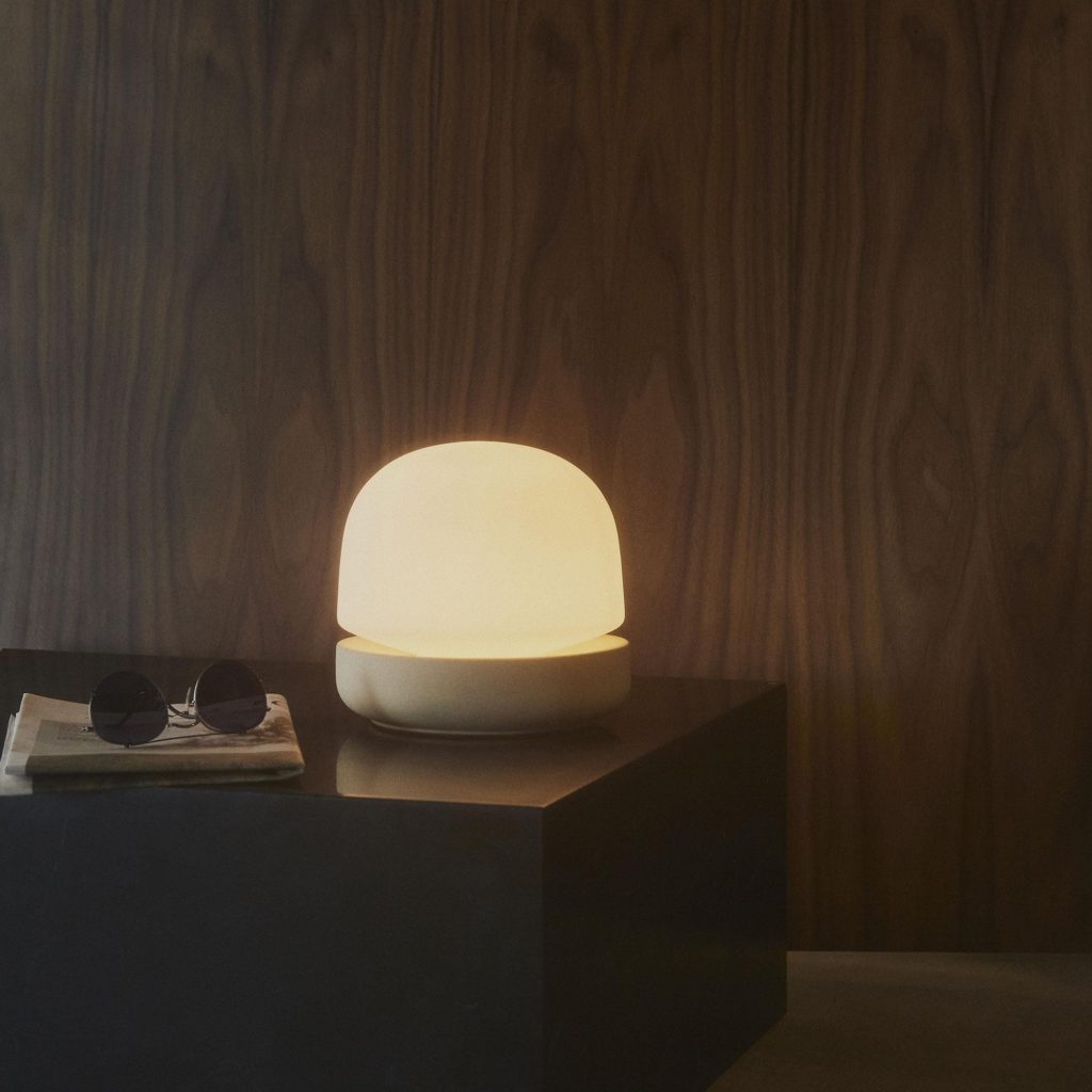 lampe de table luminaire stone table lamp menu