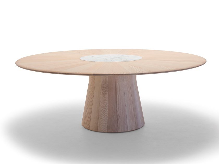 table intérieur bois reverse wood Andreu world