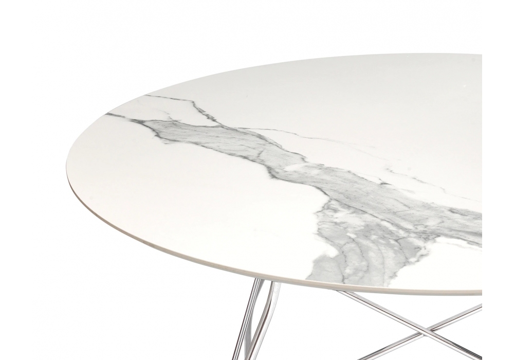 table bureau repas glossy marble table kartell