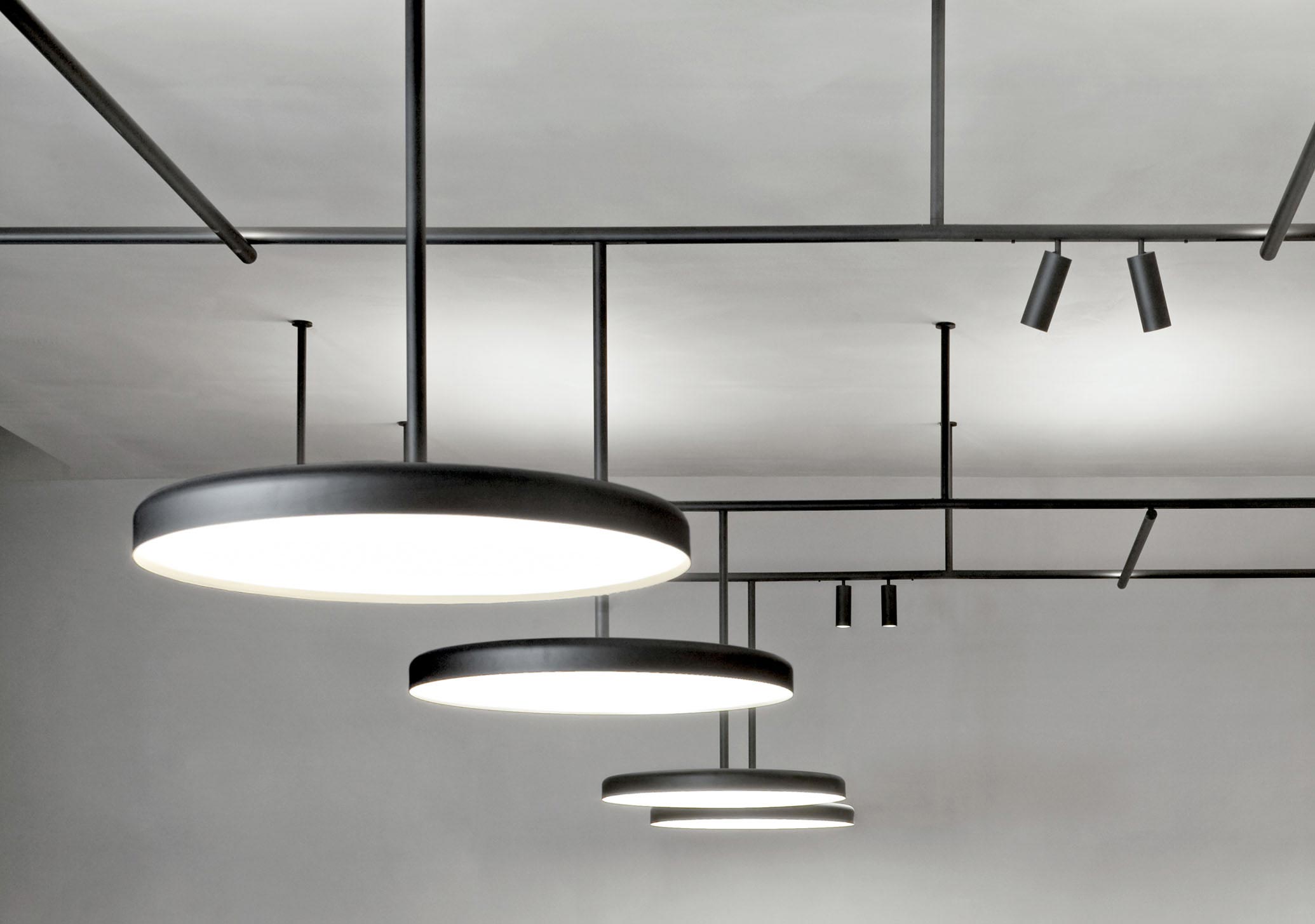 luminaire suspension infra-structure flos