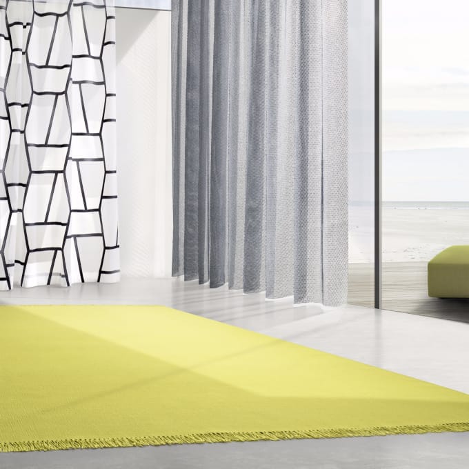 tapis Kelim danskina kvadrat frange