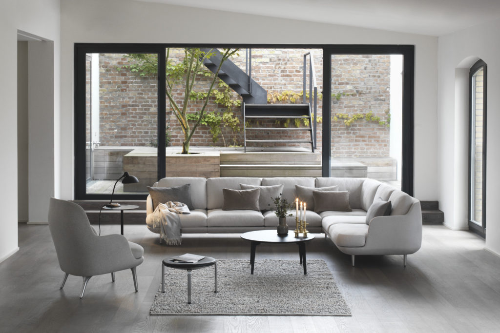 canapé lune sofa fritz hansen