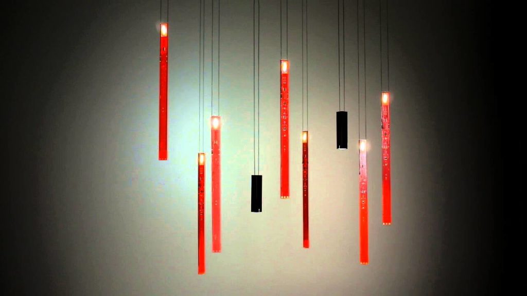 suspension rouge luminaire