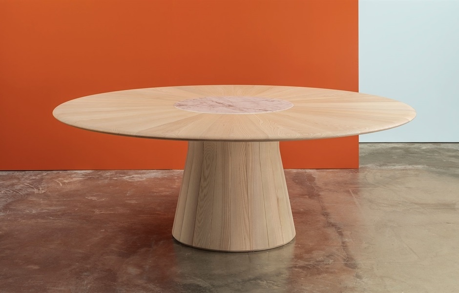 table intérieur bois reverse wood Andreu world