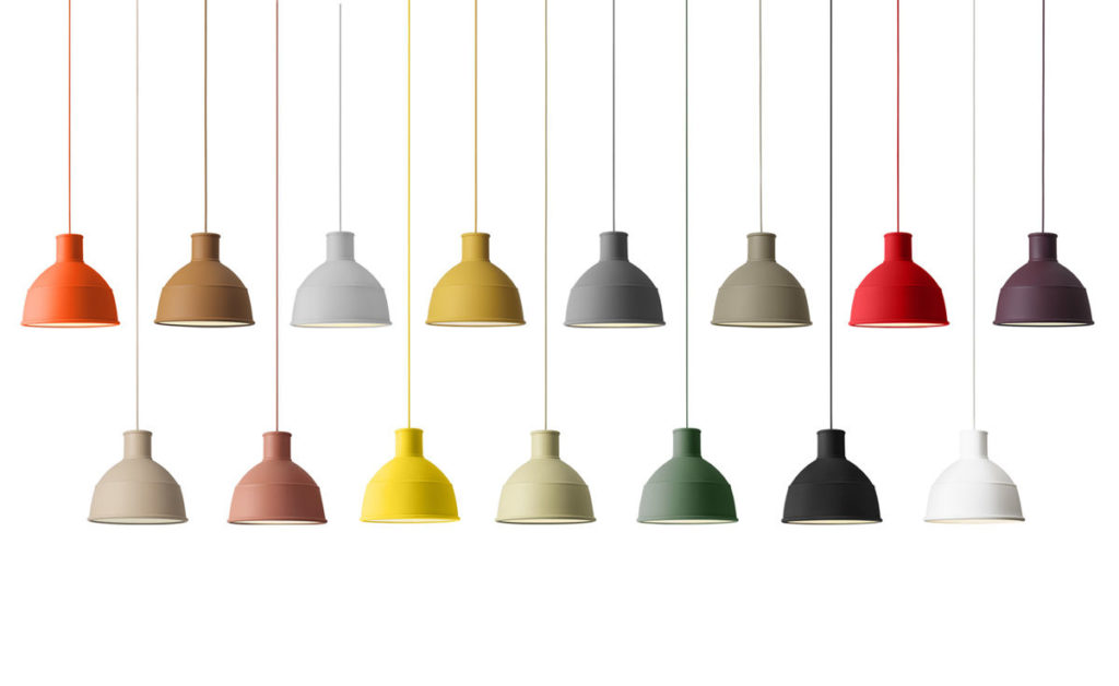 luminaire suspension couleur unfold pendant lamp muuto